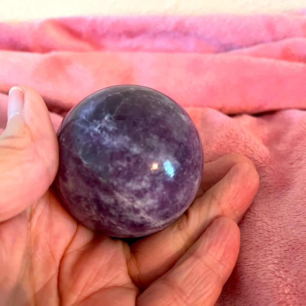 Purple Amethyst Crystal Sphere